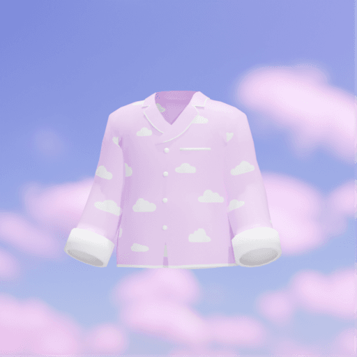 Cloud Pajama Shirts Pink