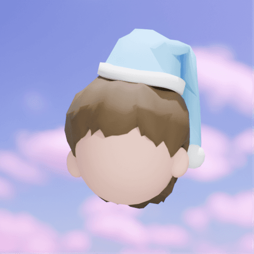 Cloud Pajama Hat Blue